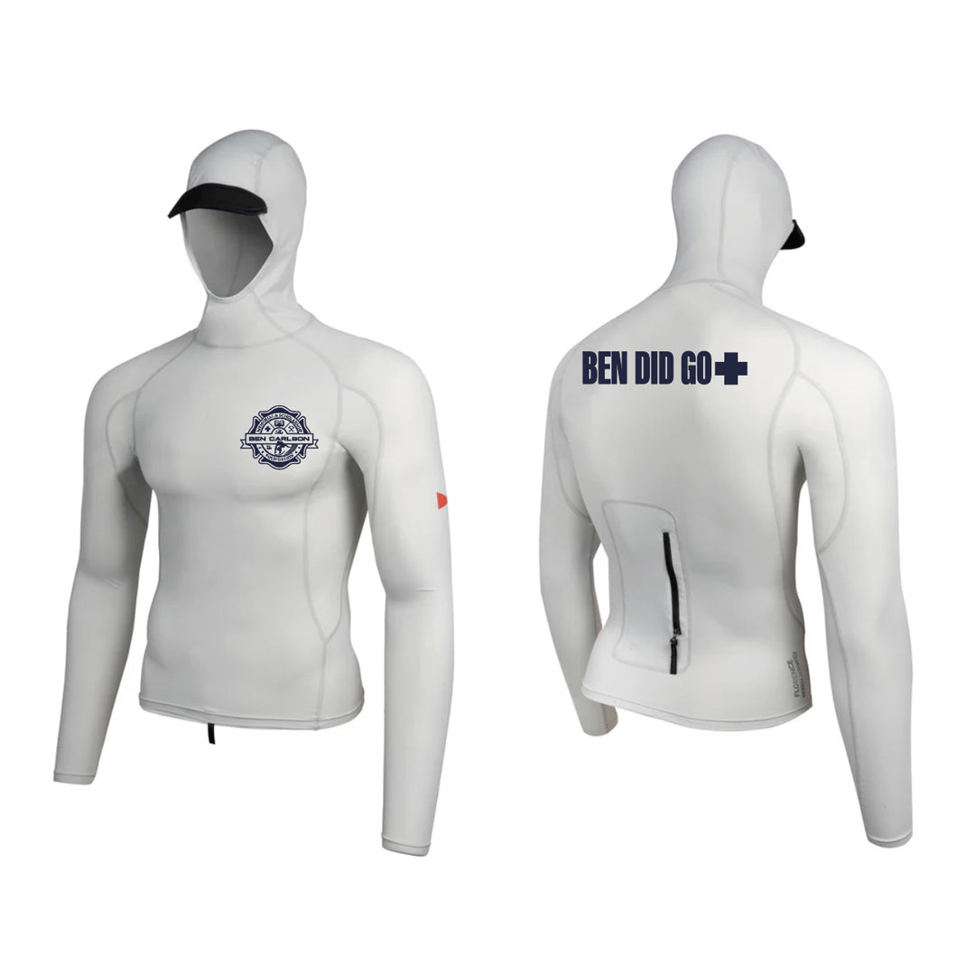 Speedwagon Foundation Rash Guard BEN DID GO Utility Hooded Rash Guard – Ben Carlson Foundation